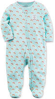 Thumbnail for your product : Carter's Baby Girls Rainbow-Print Footed Cotton Coverall