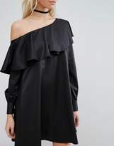 Thumbnail for your product : Fashion Union One Shoulder Shirt Dress