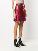 Thumbnail for your product : MSGM Metallic Floral-Jacquard Skirt