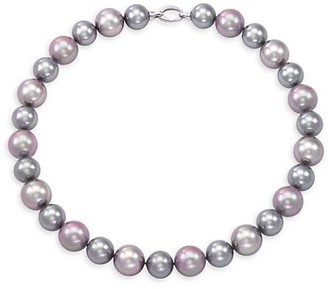 Majorica Sterling Silver & 14-16MM Multicolor Faux Pearl Necklace