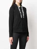 Thumbnail for your product : DKNY Logo Trim Zip Hoodie