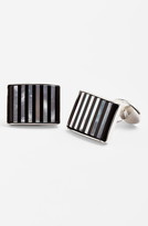 Thumbnail for your product : David Donahue Striped Cuff Links