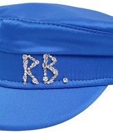 Thumbnail for your product : Ruslan Baginskiy Baker Boy Satin Hat W/Crystals