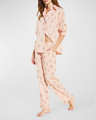 Eberjey Printed Organic Cotton Pajama Set