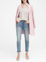 Thumbnail for your product : Banana Republic Parker Tunic-Fit Washable Silk High-Low Shirt
