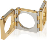 Thumbnail for your product : Marc by Marc Jacobs Gold and gunmetal-tone hinged ring