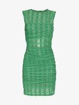 Thumbnail for your product : Eckhaus Latta mesh check mini-dress