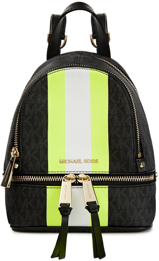 michael kors neon backpack
