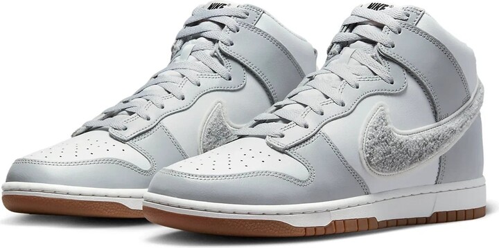 Nike Men's Dunk High Retro DR8805-003 Sneaker Smoke Gray Leather Lifestyle Shoes