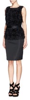 Thumbnail for your product : Nobrand Duchesse peplum feather dress