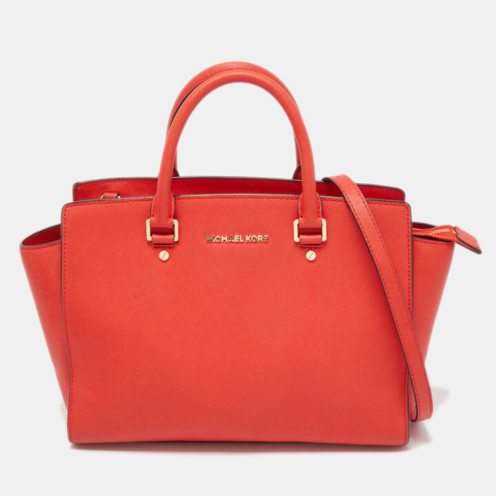 Michael Kors Leather Bag Selma | ShopStyle