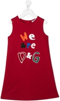 Thumbnail for your product : Dolce & Gabbana Children We Are D&G-print dress