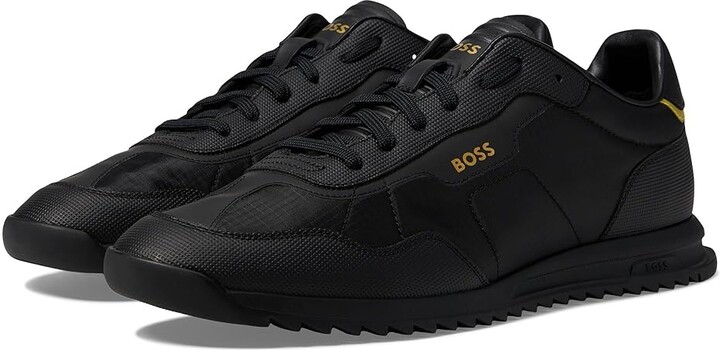 HUGO BOSS Zayn Low Profile Sneaker (Black) Men's Shoes - ShopStyle