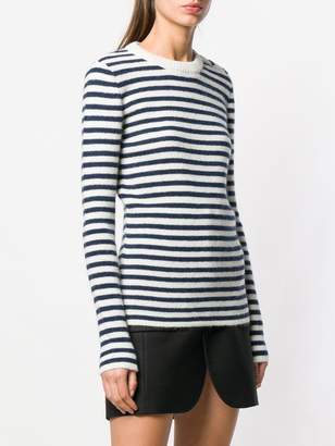 Saint Laurent striped fitted sweater