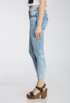 Forever 21 FOREVER 21+ Cloud Wash Skinny Jeans