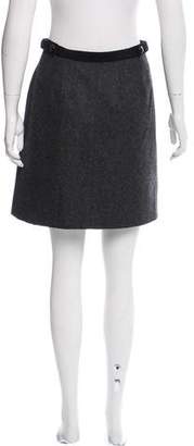 Robert Rodriguez Wool Mini Skirt