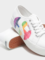 Thumbnail for your product : Superga Womens 2790 Cotw Rainbow Logo Sneakers in Glitter Rainbow White