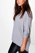 Thumbnail for your product : boohoo Womens Plus Lily Long Sleeve Basic Tee
