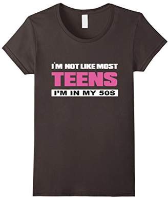 Men's I'm Not Like Most Teens I'm in My 50s T-shirt Large
