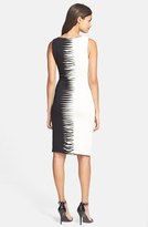 Thumbnail for your product : Nicole Miller Cross Stitch Pleat Jersey Sheath Dress