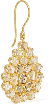 Pippa Small 18-karat Gold Diamond Earrings - one size