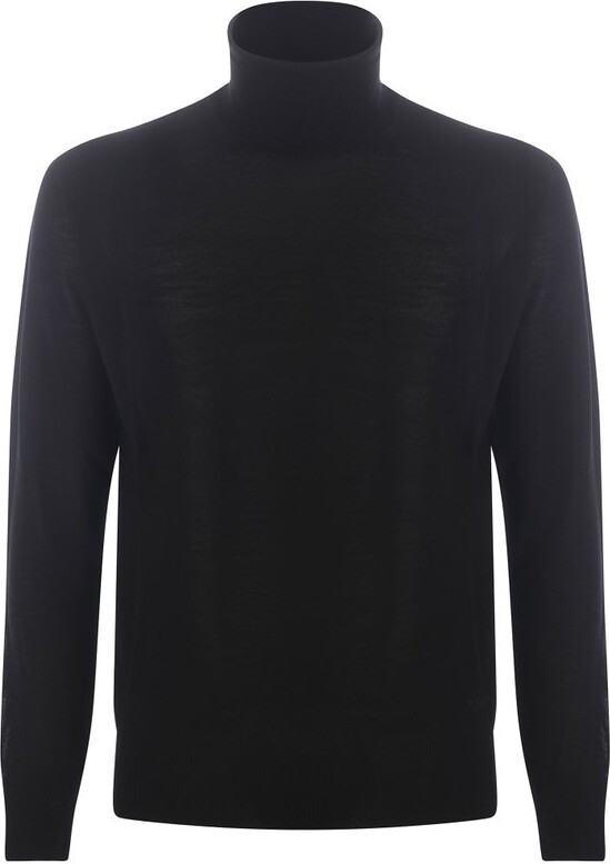 Emporio Armani Long-Sleeved Roll Neck Knitted Jumper