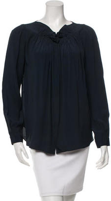 Vanessa Bruno Ruched Long Sleeve Top
