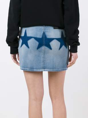 Givenchy star print denim mini skirt