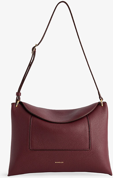 Wandler Womens Acai Crust Penelope Slouch Leather Shoulder Bag