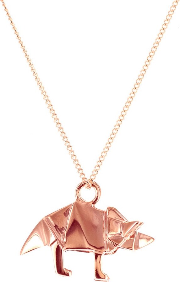 Origami Jewellery Mini Triceratop Rose Gold