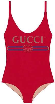 Gucci Sparkling swimsuit with print