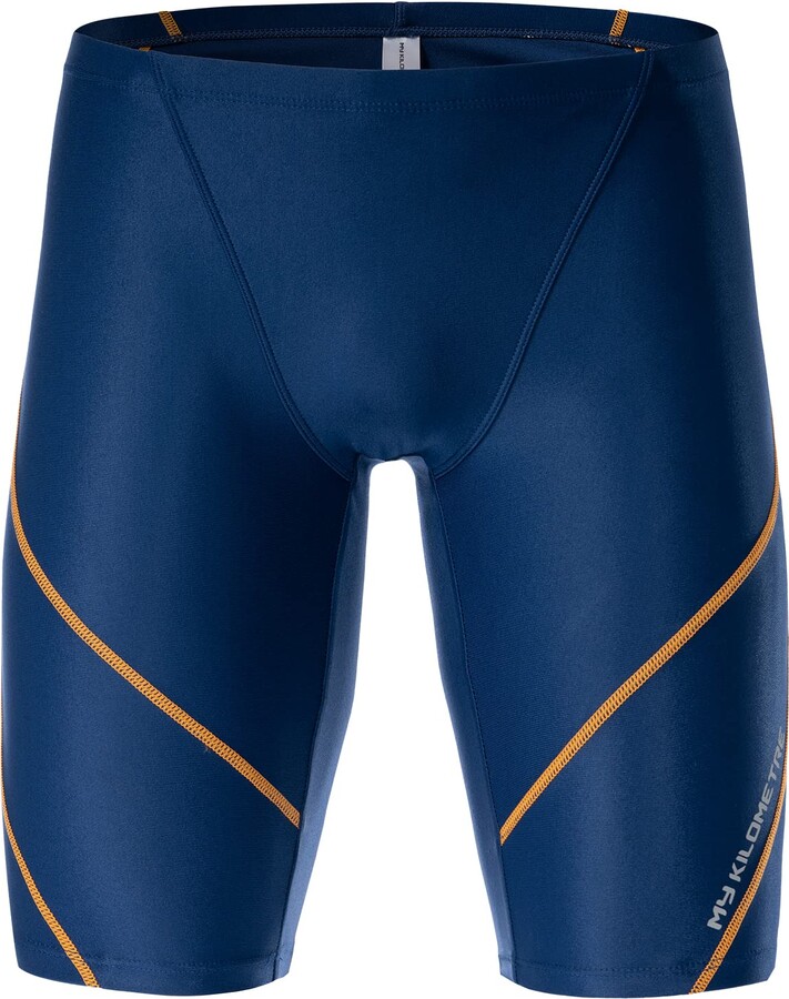 MY KILOMETRE Jammer Swimsuit Mens Solid Swim Jammers Endurance Long