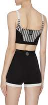Thumbnail for your product : Nagnata Houndstooth check jacquard panel knit bralette