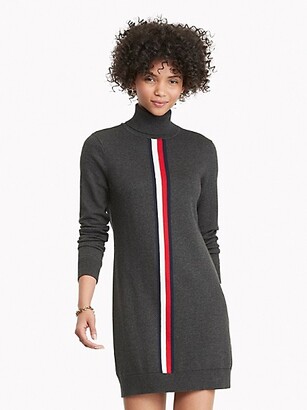 Tommy Hilfiger Essential Vertical Stripe Turtleneck Dress - ShopStyle