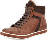 Thumbnail for your product : Kenneth Cole Leather High-Top Sneaker, Cognac