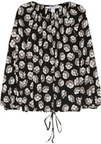 Thumbnail for your product : Diane von Furstenberg Printed stretch-silk blouse