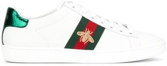 Gucci Ace embroidered sneakers - women - Leather/rubber - 41