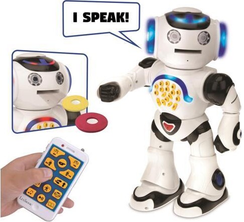 Lexibook America, Inc. Lexibook - POWERMAN Interactive Robot to Learn and Play incl remote control (English)