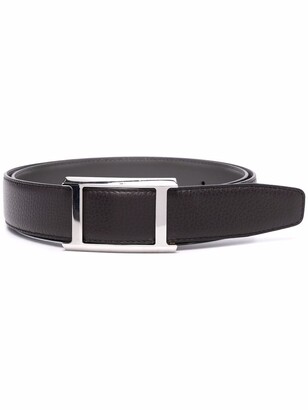 Canali Leather Buckle Belt