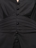 Thumbnail for your product : Veronica Beard Pleated Ruffled Sleeve Midi Dress