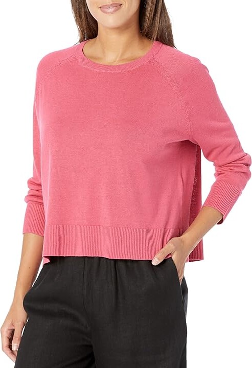 Eileen Fisher  Crew Neck Raglan Sleeve Sweater レディース Sweaters Dragonfly Women's Eileen Fisher Crew Neck Raglan Sleeve Sweater