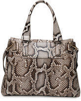 Thumbnail for your product : Givenchy Pandora Pure Small Python Satchel Bag, Natural