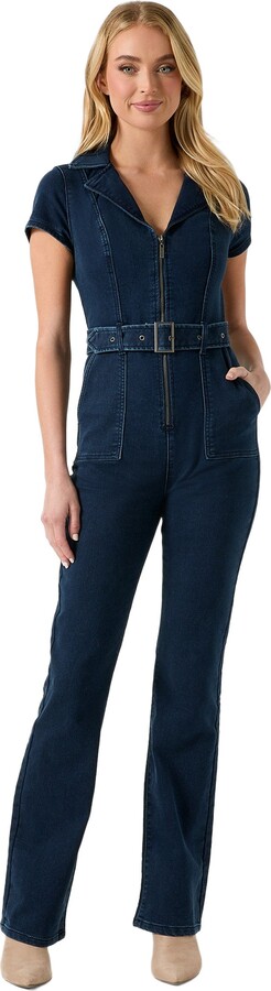 Guess Factory Nikita Flared Denim Jumpsuit