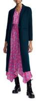 Thumbnail for your product : Maje Galaxy Long Wool-Blend Coat