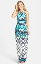 Thumbnail for your product : Eliza J Graphic Print Jersey Maxi Dress