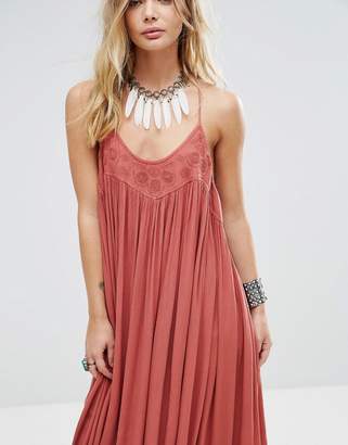 Free People Elaine Embroidered Maxi Dress