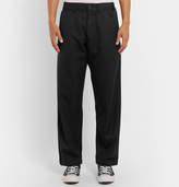 Thumbnail for your product : Comme des Garcons Shirt SHIRT - Wide-Leg Wool-Twill Trousers - Men - Black