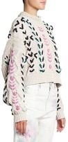 Thumbnail for your product : Etoile Isabel Marant Zola Cropped Cableknit Sweater
