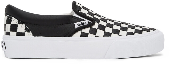 White Leather Vans Slip On | Shop the world's largest collection 