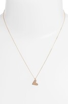 Thumbnail for your product : Nashelle 14k-Gold Fill Initial Mini Heart Pendant Necklace